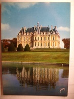 Carte Postale Sceaux (92) Le Chateau Vu Des Bassins ,façade Ouest ( Couleur Circulée ) - Sceaux