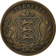 Monnaie, Guernsey, 8 Doubles, 1874, Heaton, Birmingham, TTB, Bronze, KM:7 - Guernesey