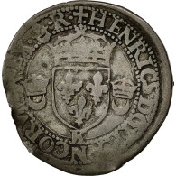 Monnaie, France, Henri II, Douzain Aux Croissants, 1551, Bordeaux, TTB, Billon - 1547-1559 Enrique II