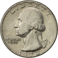 Monnaie, États-Unis, Washington Quarter, Quarter, 1972, U.S. Mint, Denver, TTB - 1932-1998: Washington