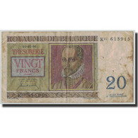 Billet, Belgique, 20 Francs, 1950, 1950-07-01, KM:132a, B - 20 Franchi
