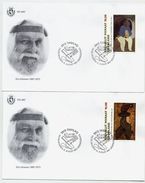 GREENLAND 1997 Gitz-Johansen Centenary On FDCs.  Michel 310-11 - FDC