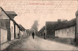 ! [80] Cpa, Hattencourt / Somme, Grande Rue , 1916, Feldpost, Frankreich, Tating - Other & Unclassified