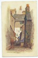 Cornwall Rp Postcard Polperro Artist Signed Anne Croft. Behind Smugglers House. Unposted.vivian Mansell Series - Altri