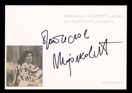 Bratislav Mijalkovic - Original Authographs - Defender - FK Partizan / 2 Scans - Autógrafos