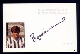 Gordan Bogdanovic - Original Authographs - Midfielder - FK Partizan / 2 Scans - Authographs