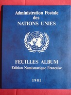 Album De L'Administration Postale Des Nations Unies - Novembre 1980 à Mars 1981 - Collections (en Albums)