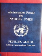 Album De L'Administration Postale Des Nations Unies - Avril 1981 à Janvier 1982 - Collections (with Albums)