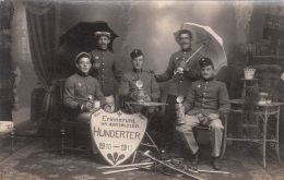 K.u.K.Soldatenfeier 1910-1913, Erinnerung A.d.letzten Hunderter, Fotokarte Gel.191? V.Wels Nach Südtirol - Guerre 1914-18