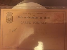 Etat Independant Du Congo - Entier Postal 15 C  - Vierge - Postwaardestukken