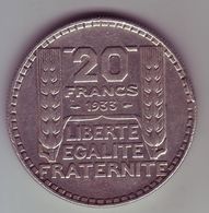 20 Francs Turin - 1933 - TB - 20 Francs