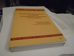 Photoperiodism And Reproduction In Vertebrates Photopériodisme Et Reproduction Chez Les Vertébrés 1981 COLLOQUE INRA - Biological Science