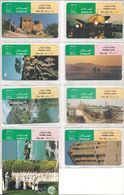 9-CARTES-MAGNETIQUES GENERIQUES-30DHS-EMIRATS-VUES PAYSAGES DIVERS-TBE - Emirati Arabi Uniti