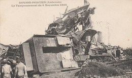 NOVION-PORCIEN  08  ARDENNES CPA   ACCIDENT DE CHEMIN DE FER DU 9 NOVEMBRE1906 - Autres & Non Classés