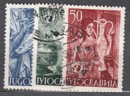 Yugoslavia Republic Art 1953 Mi#714-716 Used - Used Stamps