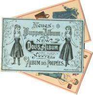 1890'es Vintage PAPER DOLL ALBUM 5 Sheet Puppen-Abum Poupées En Carton Papier 12 X 18,5 Cm - Otros & Sin Clasificación