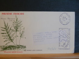 74/764   LETTRE   POLYNESIE  1987   FLAMME - Briefe U. Dokumente