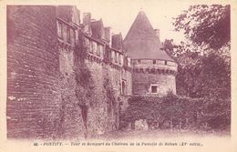 CPA 56 PONTIVY TOUR ET REMPART DU CHATEAU DE LA FAMILLE DE ROHAN - Pontivy