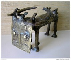 ASHANTI BRONZE HORSE FIGURE/AFRICA (c1900s) - African Art