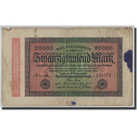 Billet, Allemagne, 20,000 Mark, 1923, 1923-02-20, KM:85a, B - 20000 Mark