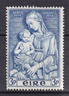 Ireland 1954 Mi. 120     3 Pg Marianisches Jahr Madonna Mit Kind MH* - Nuovi