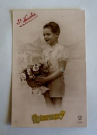 SAINT-NICOLAS - Enfant Au Bouquet De Fleurs - Sinterklaas