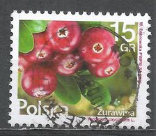 Poland 2016. Scott  #4255 (U) Vaccinium Oxycoccus, Fruits - Gebraucht