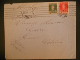 Argentine Lettre De Bahia Blanca 1934 Pour Giarre - Brieven En Documenten