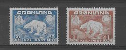Sellos De Groenlandia Nº Yvert 7 Y 9 * - Neufs