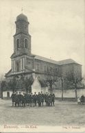 Nazareth.   -    De Kerk    -   1910   Naar  Kortrijk - Nazareth