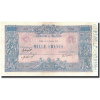 France, 1000 Francs, 1919. 10. 23, TTB+, Fayette:36.34, KM:67h - 1 000 F 1889-1926 ''Bleu Et Rose''