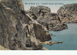 SARK Postcard Gouliot Caves & Rocks - Unused Mint - Sark