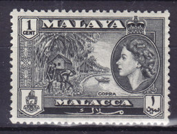 Malaya Malacca 1957 Mi. 44    1c. QEII & Cobra Kopra MNH** - Malacca