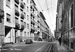 07291 "TORINO - V. NAPIONE - SACAT" ANIM. AUTO ANNI '50. CART. ORIG. NON SPED. - Panoramische Zichten, Meerdere Zichten