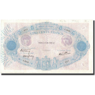 France, 500 Francs, 1938-05-05, TTB+, Fayette:31.10, KM:88c - 500 F 1888-1940 ''Bleu Et Rose''