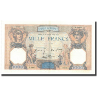 France, 1000 Francs, 1939-02-02, SUP+, Fayette:38.34, KM:90c - 1 000 F 1927-1940 ''Cérès E Mercure''