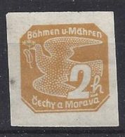 Germany (Bohmen Und Mahren) 1939 Zeitungsmarken (**) MNH Mi.42 - Neufs