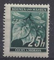 Germany (Bohmen Und Mahren) 1939-42 Lindenzweig (**) Mi.23 - Ungebraucht