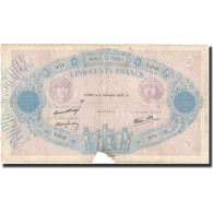 France, 500 Francs, 1937-12-09, B+, Fayette:31.5, KM:88b - 500 F 1888-1940 ''Bleu Et Rose''