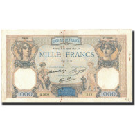 France, 1000 Francs, 1937-07-15, TB+, Fayette:38.2, KM:90a - 1 000 F 1927-1940 ''Cérès Et Mercure''