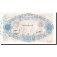 France, 500 Francs, 1937-09-09, TTB+, Fayette:31.3, KM:88a - 500 F 1888-1940 ''Bleu Et Rose''