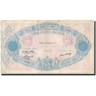 France, 500 Francs, 1937-05-27, TB+, Fayette:30.38, KM:66m - 500 F 1888-1940 ''Bleu Et Rose''