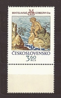 Czechoslovakia Tschechoslowakei 1976 MNH ** Mi 2320 Zf Sc 1955 Coupon 17th Century English Tapestries In Bratislava - Ungebraucht