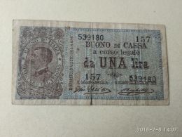 1 Lira 21/9/1914 - Italië – 1 Lira