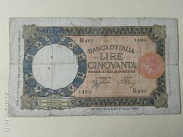 50 Lire 10/1938 - 50 Liras