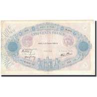 France, 500 Francs, 1939-10-19, TTB, Fayette:31.44, KM:88c - 500 F 1888-1940 ''Bleu Et Rose''