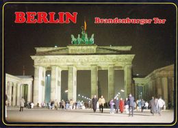 Berlin - Brandenburger Tor Bei Nacht At Night - Mailed 1993 - Spandau