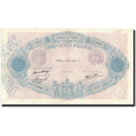 France, 500 Francs, 1937-08-05, TTB+, Fayette:31.1, KM:88a - 500 F 1888-1940 ''Bleu Et Rose''