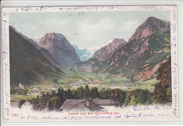 LINTHAL - VUE EN COULEUR - DOS UNIQUE - CACHET LINEAIRE DE "LINTHAL" ET ST-CHELBERG 5.-7.1903 !! - Linthal