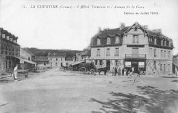 La Courtine        23     Hôtel Terminus Et Avenue De La Gare      (voir Scan) - La Courtine